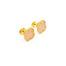 Cargar imagen en el visor de la galería, Aretes Diseño de Trébol Tono Dorado (Distintos Colores)