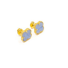 Cargar imagen en el visor de la galería, Aretes Diseño de Trébol Tono Dorado (Distintos Colores)