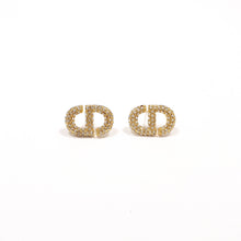Cargar imagen en el visor de la galería, Aretes Dior CD con circonias (Mod. CD03)