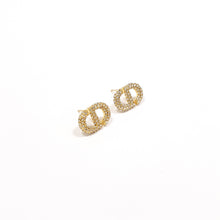 Cargar imagen en el visor de la galería, Aretes Dior CD con circonias (Mod. CD03)