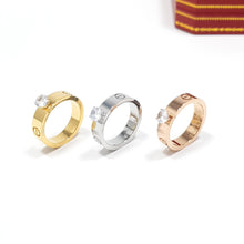 Cargar imagen en el visor de la galería, Anillo Diseño de Tornillo modelo Solitario - 3 colores disponibles
