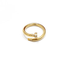 Cargar imagen en el visor de la galería, Anillo Diseño de Clavo con circonias - 3 colores disponibles
