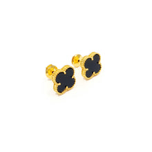 Cargar imagen en el visor de la galería, Aretes Diseño de Trébol Tono Dorado (Distintos Colores)
