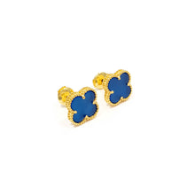 Cargar imagen en el visor de la galería, Aretes Diseño de Trébol Tono Dorado (Distintos Colores)
