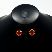 Cargar imagen en el visor de la galería, Aretes Diseño de Trébol Tono Dorado (Distintos Colores)
