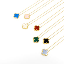 Cargar imagen en el visor de la galería, Collar Diseño Trébol Tono Dorado (Distintos Colores)
