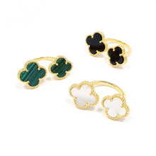 Cargar imagen en el visor de la galería, Anillos Diseño de Trébol (Distintos Colores)
