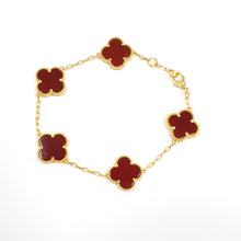 Cargar imagen en el visor de la galería, Pulsera Diseño Trebol Dorada (Distintos Colores)
