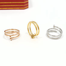 Cargar imagen en el visor de la galería, Anillo Tipo Clavo Doble
