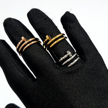 Cargar imagen en el visor de la galería, Anillo Tipo Clavo Doble
