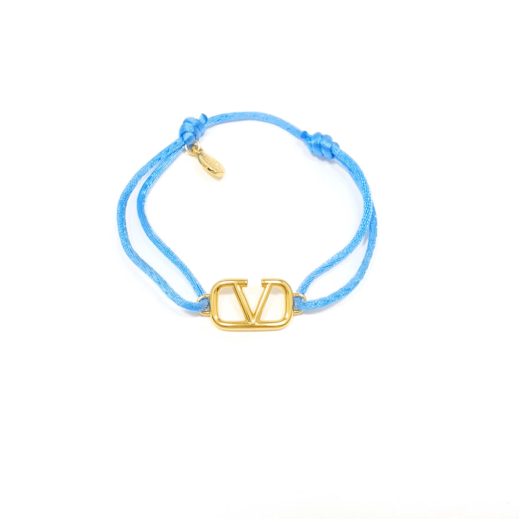 Pulsera Valentino VLogo dije Dorado (Diferentes colores)