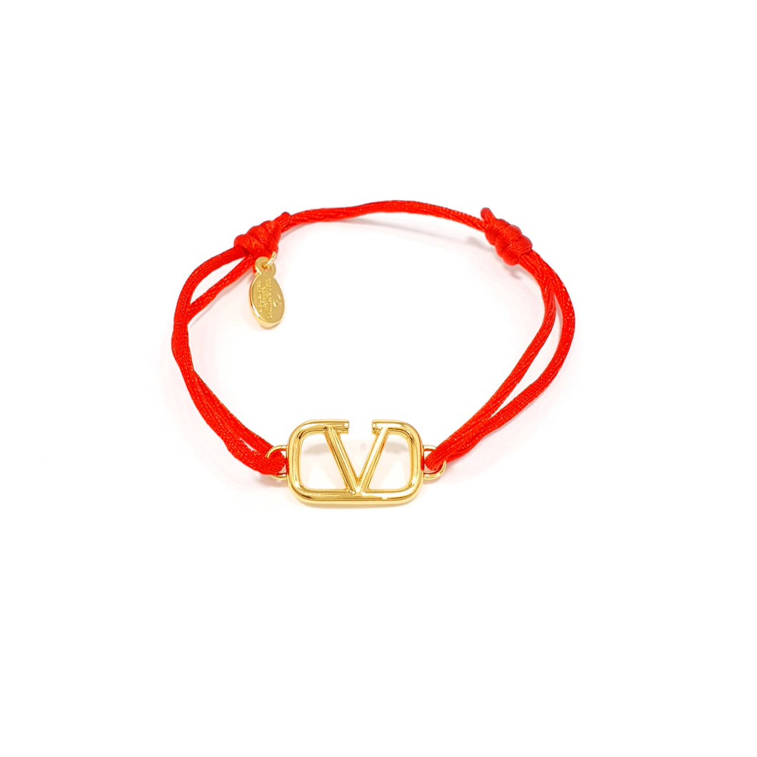 Pulsera Valentino VLogo dije Dorado (Diferentes colores)