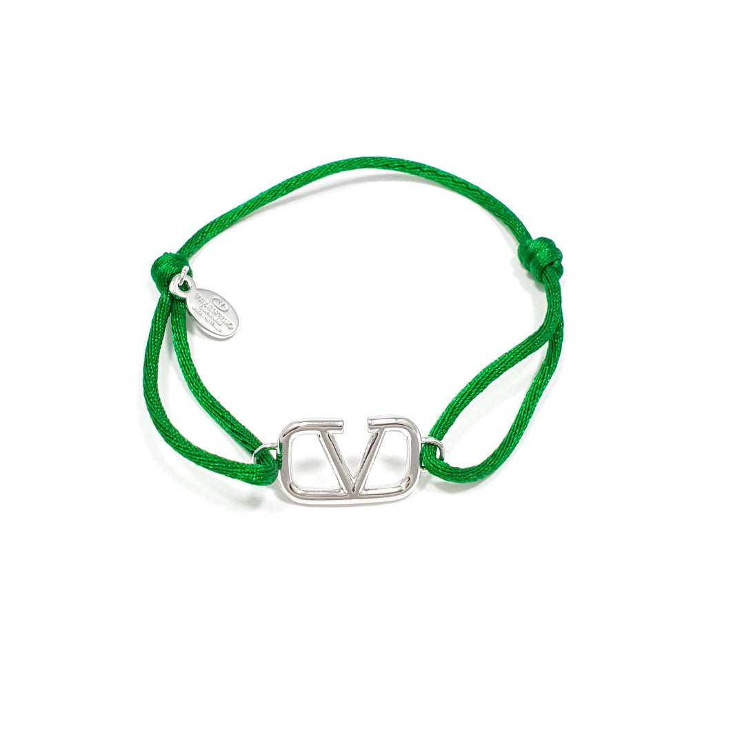 Pulsera Valentino VLogo dije Plateado (Diferentes colores)