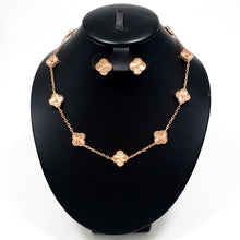 Cargar imagen en el visor de la galería, Collar Diseño de 10 Tréboles Vintage Rose Gold
