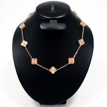 Cargar imagen en el visor de la galería, Collar Diseño de 10 Tréboles Vintage Rose Gold
