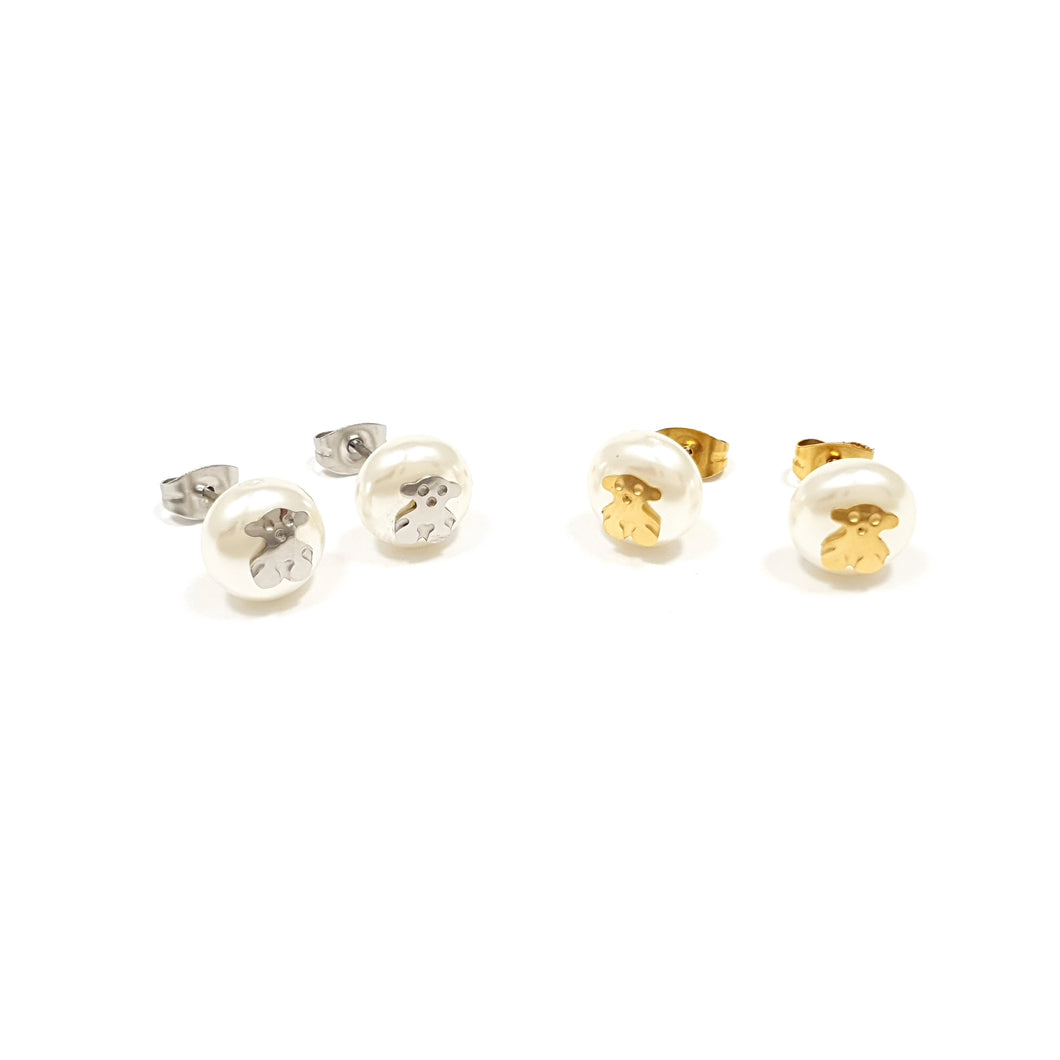 Aretes Tous Oso con tipo perla