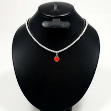 Cargar imagen en el visor de la galería, Collar de cuentas T&amp;Co con placa de corazón (Nuevo Modelo)

