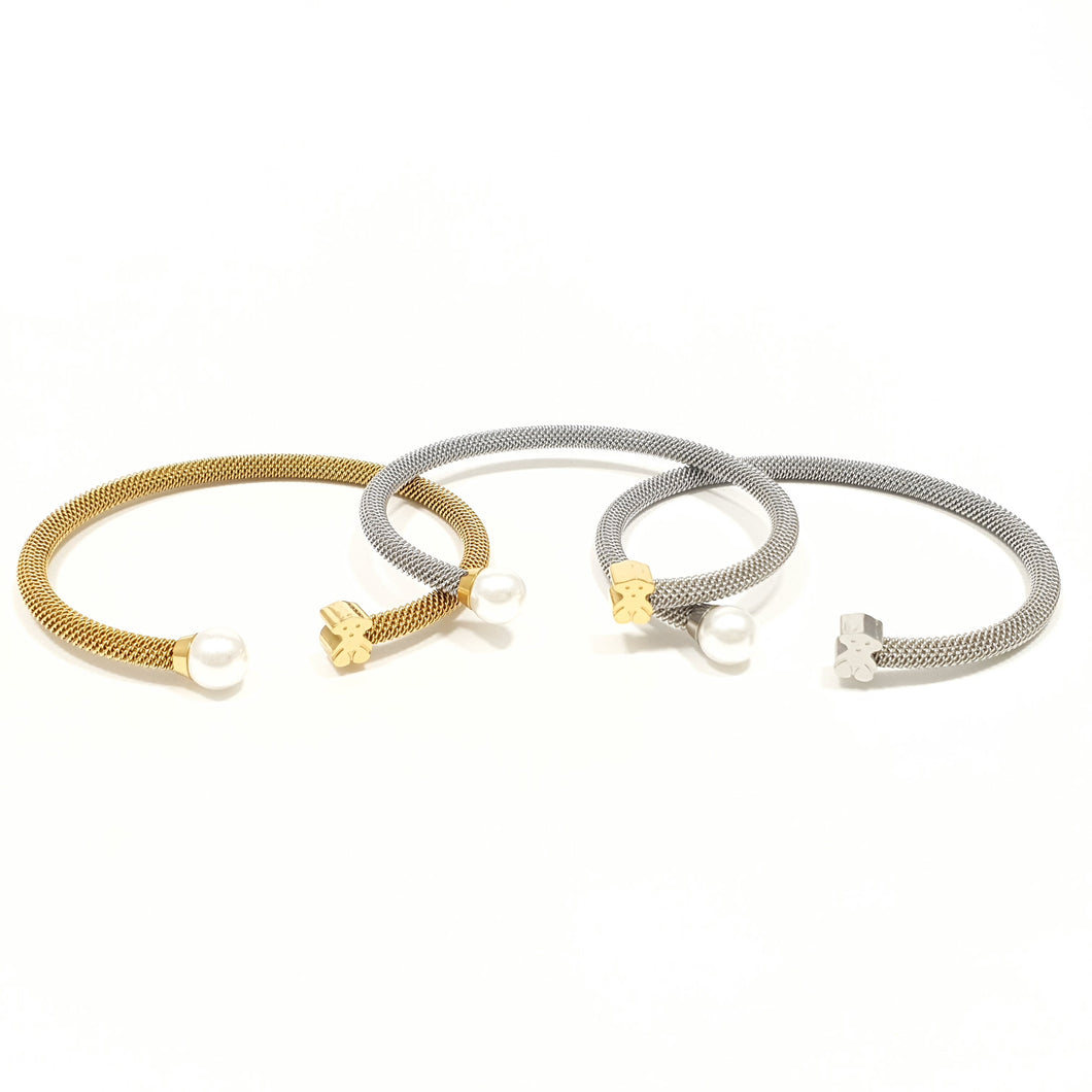 Pulsera Tous Icon Mesh Oso y Perla