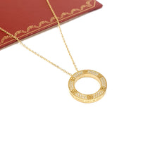 Cargar imagen en el visor de la galería, Collar Diseño de Tornillo modelo Pavé - Dorado
