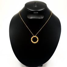 Cargar imagen en el visor de la galería, Collar Diseño de Tornillo modelo Pavé - Dorado
