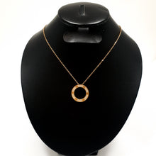 Cargar imagen en el visor de la galería, Collar Diseño de Tornillo modelo Pavé - Rose Gold
