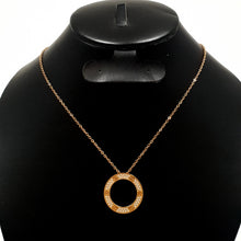 Cargar imagen en el visor de la galería, Collar Diseño de Tornillo modelo Pavé - Rose Gold
