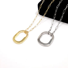 Cargar imagen en el visor de la galería, Collar TC diseño Lock con circonias
