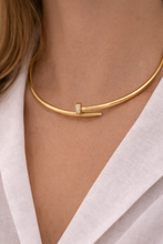 Cargar imagen en el visor de la galería, Collar Diseño de Clavo con Circonias - 2 colores disponibles

